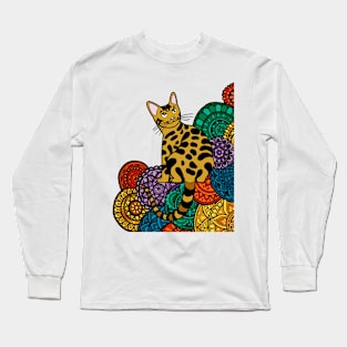 MANDALA CAT3 Long Sleeve T-Shirt